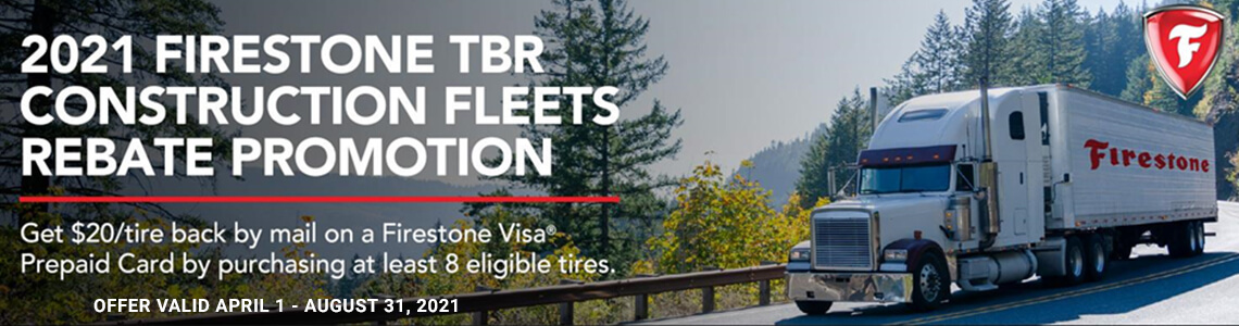 Firestone Commercial Truck Tire Rebate 2021